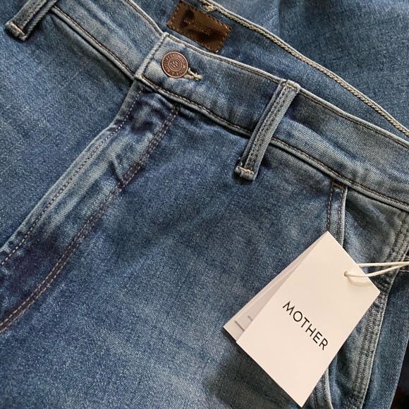 MOTHER Ultra High-Rise Straight Utility Jeans - Picture 7 of 11